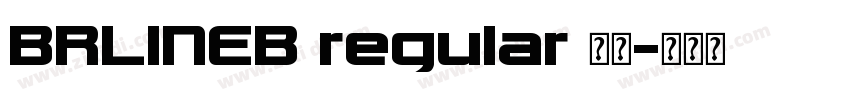 BRLINEB regular 字体字体转换